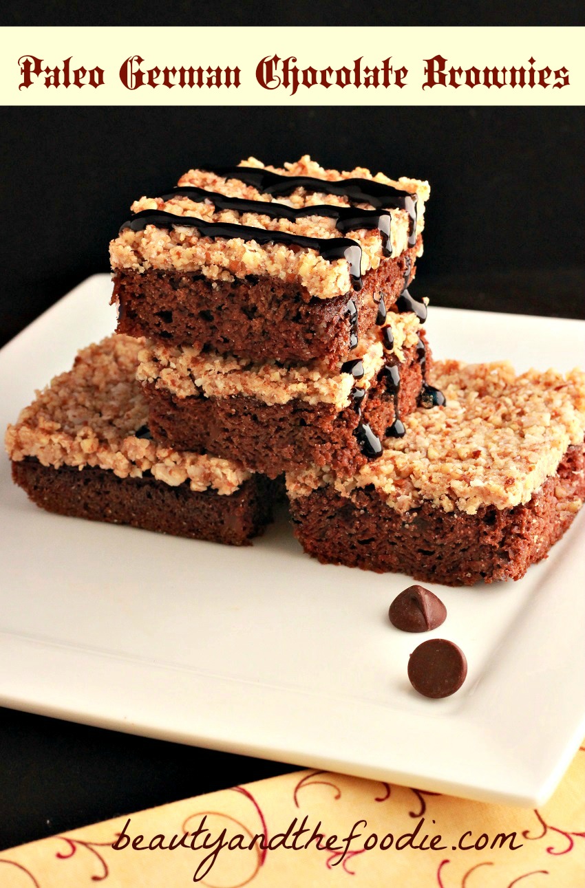 Delicious Paleo German Chocolate Brownies: Gluten-Free & Vegan Options